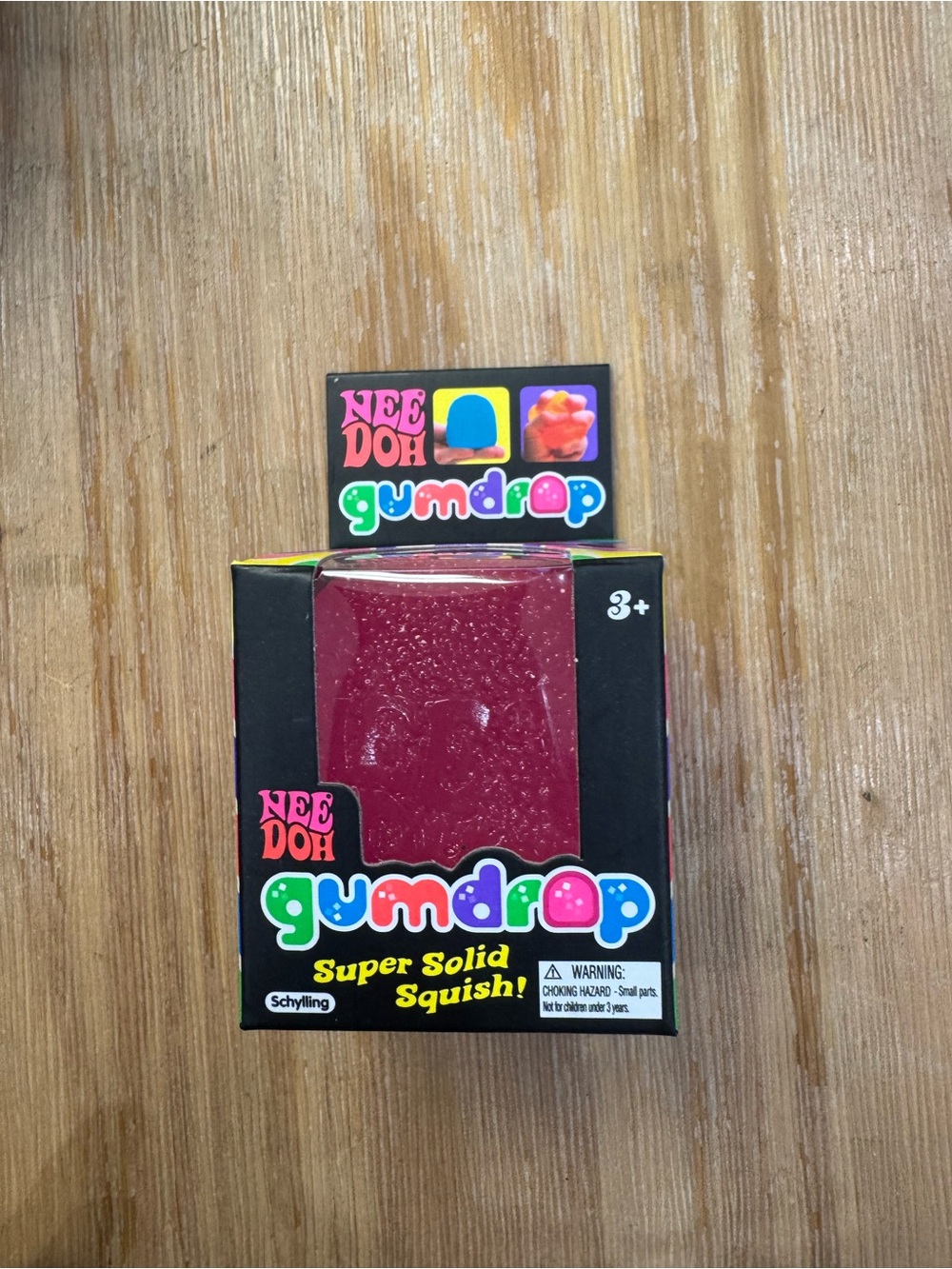 NeeDoh Gumdrop Super Solid Squish! Pink Sensory